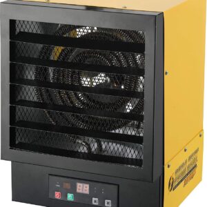 World Marketing of America Dura Heat EWH9615 Electric Forced Air Heater with Remote Control 34,120 Btu, Black/Yellow, Large