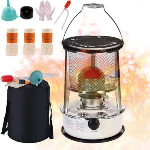 XXLL Kerosene Heaters for Indoor Use, Kerosene Stove Heater, Non Electric Heaters with 3 Wicks, Complete Accessories, Light and Convenient, Suitable for Indoor and Outdoor, Camping and Fishing