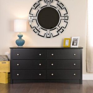 Black Sonoma 6 Drawer Dresser