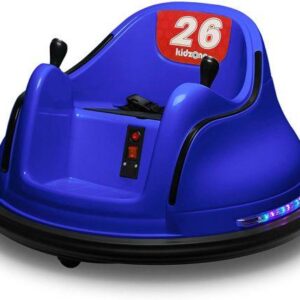 Dark Blue Kids Toy Electric Ride On Bumper Car Vehicle Remote Control 360 Spin ASTM-Certified