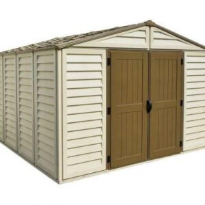 DuraMax 10.5’x10′ Woodbridge Plus Vinyl Shed with Foundation