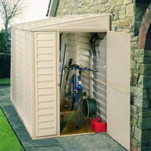 DuraMax 4’x8′ Stronglasting SideMate Vinyl Shed & Foundation