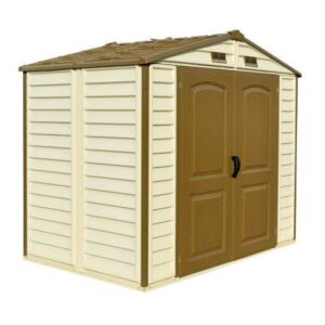 DuraMax 8’x6′ Premier Series StoreAll Vinyl Shed with Foundation