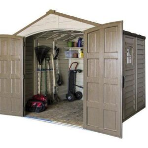 DuraMax 8’x8′ Premier Series Duraplus Vinyl Shed with Foundation