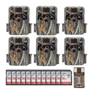 Browning Trail Cameras Dark Ops Extreme (6-Pack) w/ 16GB Cards Bundle – Camouflage