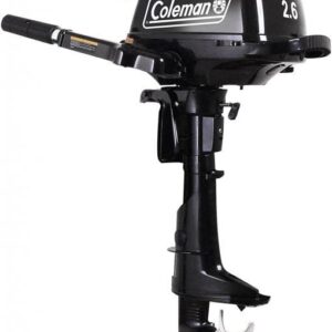 2.6 hp Outboard Motor with Short Shaft, Black