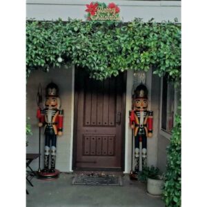 72″ 6 FT Tall – Wooden Nutcracker Pair, , Vintage – Good Condition
