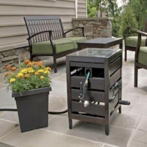 AMES NeverLeak Steel 150-ft Hideaway Hose Reel Cabinet Garden Steel Auto-Track