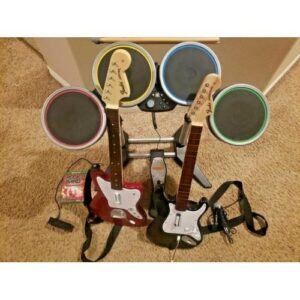 Rock Band 4 Bundle for XBox One W/ Jaguar Guitar, Legacy Game Controller Adapter