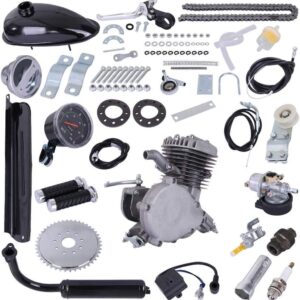 POQOQ-PK80-80cc-Bicycle-Engine-2Stroke-Gas-Motorized-Bike-Motor-Kit-with-Speedoemter-Black