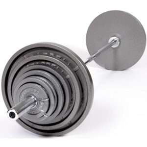 Troy 300 lb Olympic Weight Set Gray Enamel Finish