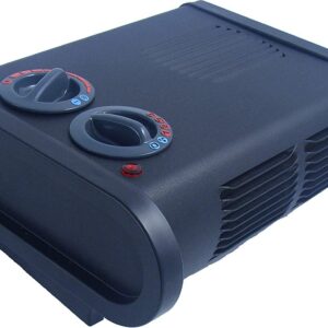 Caframo True North Heater. Low Profile, Quiet, Powerful Heater for Work and Home. Black, 11.25″ x 8″ x 5″ (9206CABBX)