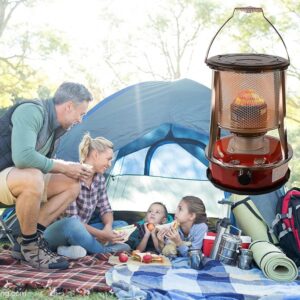 Camping Heater Stove Replacement Wick, Portable Kerosene Stove Without Electricity for Indoor Outdoor, Tent Heaters with Fall Protection Flexible Durable (Size : 4.6L/Red)