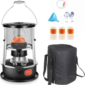Camping Kerosene Heater Stove 2600W,Emergency Heaters for Indoor Use Non Electric,4.5L Tank for 16-21h,Kerosene Wick Heater for Outdoor Deck Hiking