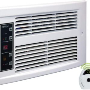 KING PX2417-ECO-WD-R PX Eco2S 2-Stage Smart Electric Wall Heater w/ Thermostat + Remote Control, 1750W / 240V, White Dove