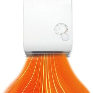 Super power space heater, PTC fast heating ceramic 2200-1500W is suitable for bedroom, bathroom, office, living room. With heating and fan mode, table heater, room heater, small space heater.