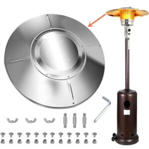 TAONMEISU Outdoor Patio Heater Reflector Shield Dustproof Heater Focusing Reflector Safe Propane Heater Focusing Reflector method