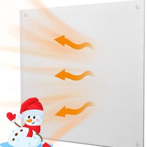 TRUSTECH Wall Mount Heater, Heater with No Fan, 400W Convection Heater, Indoor Electric Space Heater with Overheating Safety Protection, Easy Installation Heater on Wall