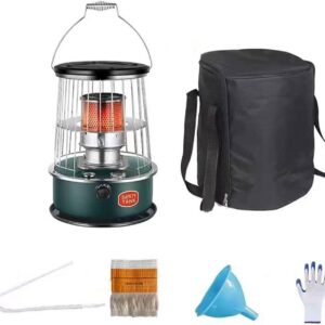 TXNNYLF 6L Kerosene Heater Stove Portable Petroleum Heating Furnace Stainless Steel Camping Stove Oil Heater for Ice Fishing Hiking Hunting Home (Color : Green)