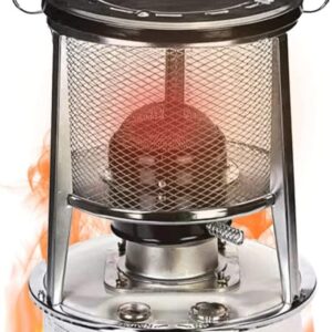 TXNNYLF 6L Kerosene Heaters, Non Electric Heater for Indoor Use, Kerosene Stove Heater with Stove Bag Lightweight Portable Stainless Steel Oil Heater Glass Burner for Indoor Camping