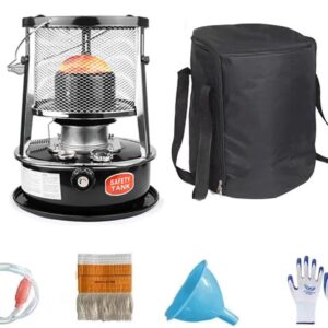 TXNNYLF Kerosene Space Heaters Stove, Outdoor Portable Multifunctional Stove，Non Electric Heater for Indoor Use with Storage Bag with Carry Handle for Home Indoor Outdoor Camping Deck-4.5L