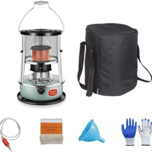 TXNNYLF Kerosene Stove Heater for Outdoor, Portable Compact Convection Kerosene Space Heater for Patio Camping, Outdoor Field Camping Rice Cooking Cooker Ice Fishing Fishing Kerosene Heater