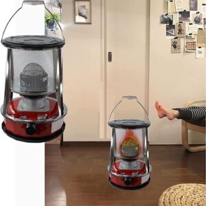 Tent Petroleum Heater Stove Without Electricity Heater for Indoor (4.6L/Red 6L/White) Emergency Stove for Petroleum Heater,Indoor Petroleum Stove with 6 Spare Wicks and 2 Gloves (Size : 4.6L/Red)