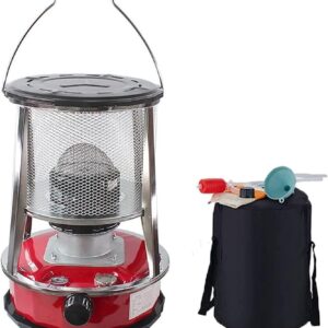 4.5L Kerosene Space Heaters,Camping Stove Oil Heaters, Non Electric Compact Kerosene Burner, with Storage Bag, Wick and Gloves, fire Power Adjustable
