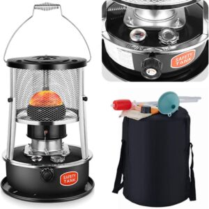 4.5L Kerosene Stove Heaters for Indoor Use,Portable Backpacking and Camping Stove,2600W Convection Kerosene Heaters with 3 Wicks