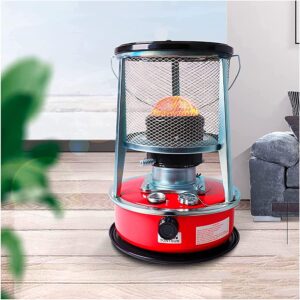 2 in 1 Portable Kerosene Heater Stove Stainless Steel Oil Heater Glass Burner for Ice Fishing Hiking Hunting Survival Emergency Patio 22.9.23 (Size : Red)