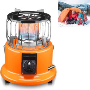 2 in 1 Portable Propane Heater & Stove, Outdoor Camping Gas Stove Camp Tent Heater, Multifunctional Gas Heater,Dual-Purpose Handle Heating Stove for Ice Fishing Hiking Hunting Patio
