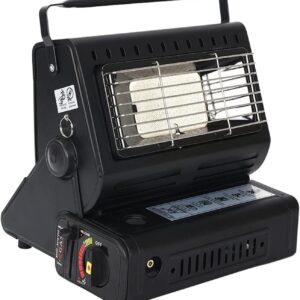 2in1 Gas Butane Stove Heater,Outdoor Heater Stainless Steel Portable Dual-Use Heating Stove Heating,Multipurpose Camping Tent Heating Stove for Ice Fishing Camping Hiking Picnic Caravan,1.3KW