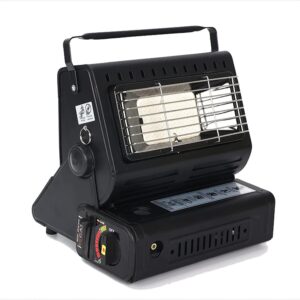 1.3kw Portable Gas Heater, Gas Heater, Small Butane Gas Heater for Outdoor Camping Fishing Caravan Outdoor Party(Black/Red) (Color : Black)