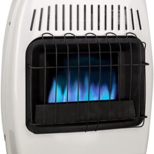 10,000 BTU Propane / Natural Gas Wall Heater for Indoor Use – Dual Fuel, Vent-