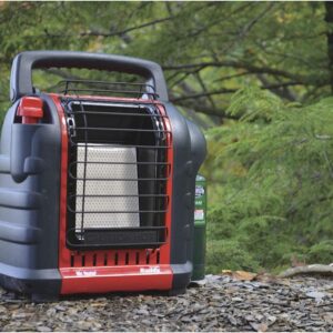 Accidental Tip-Over Shut-Off Great For Tents Campers Rvs Hunting Fishing Workshop Garage Cabin Portable Buddy Propane Heater 9000 BTU Fold-down Handle Single Control Start Knob Heating Area 225 Sq.