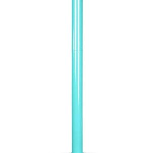 61130 All Seasons Patio Heater with Wheels 46,000 BTU Output Electronic Ignition System Portable Outdoor Propane Heater For Commercial & Residential – Aqua Blue