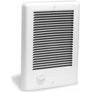 67508 5.25 x 14 in. 120V 1000W Hard Wired Com Pak Fan Forced Electric Heater – White