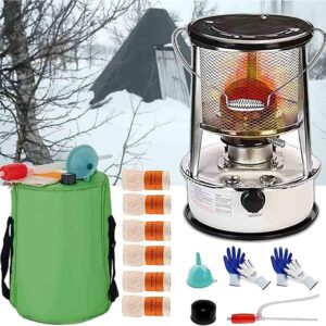 6L Indoor Kerosene Heater for Backpacking Hiking Camping Cooking Kerosene Stove Burner 9000 BTU Emergency Stove Kerosene Convection Heater with Fall Protection