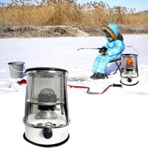 6L White Kerosene Stove Heater for Indoor, Kerosene Stove Cooker for Outdoor Sports, Kerosene Stove Burner for Patio Ice Fishing Emergency Power Outage (Color : White, Size : 6L)