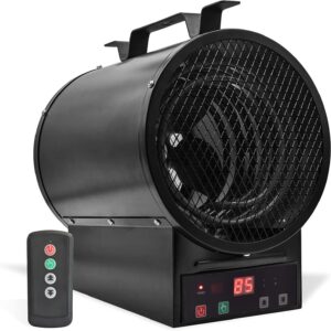 AKUSAKO Electric Garage Heater – Workspace Forced Air Heater, 240V Wall Mountable Portable Space Heater with Thermostat for Workshop, Warehouse