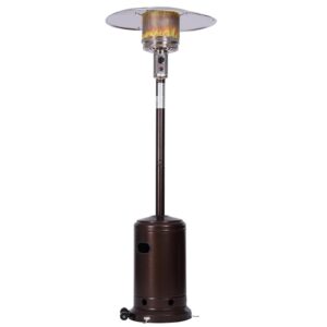 ALAREWO Outdoor Gas Heater, Portable Heater, 88 Inches Tall Premium Standing Patio Heater, With Auto Shut Off And Simple Ignition System, Wheels And Base Reservoir RT