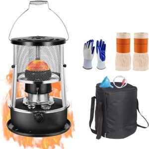 AMOCHO Black Kerosene Stove Heater for Indoor, Camping Portable Kerosene Heaters,Non Electric Emergency Space Heaters,Great Heat Output,for Outdoor Camping Hiking 2-3 People