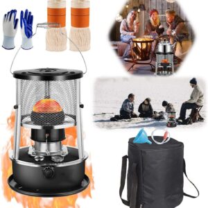 AMOCHO Kerosene Heaters,Indoor/Outdoor Kerosene Stove ,Lightweight Portable Mini Burner,Non Electric Emergency Space Heaters,with Storage Bag,for Heating, Cooking, Warming