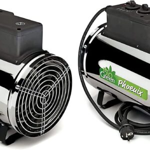 Bio Green PHX2.8/US Portable Indoor Outdoor Phoenix Greenhouse Tent Heater Fan w/Floor & Ceiling Mount Kit, Spray Waterproof, 9554 BTU, 2800W (2 Pack)