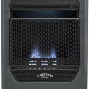 Bluegrass Living Natural Gas Vent Blue Flame Gas Space Heater With Base Feet – 10,000 BTU, T-Stat Control – Model# B10TNB-B-R (Renewed)