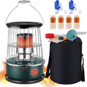 BOYIDAI 6L Portable Kerosene Stove Heater, Mini Indoor Space Heater Multifunctional Efficient Camping Stove for Indoor Outdoor Camping (Color : Dark Green(B))