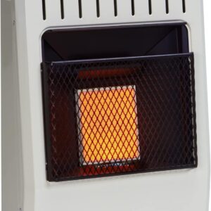 Avenger Dual Fuel Ventless Infrared Gas Space Heater – 10,000 BTU, T-Stat Control – Model# FDT1IRA-R (Renewed)