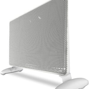 Ballu Infrared Space Heater for Indoor Use，1500W Full Room Quiet Heating With TFT Display，24h Timer，Eco，Auto Thermostat，Standing/Wall Mount，Electric Portable Panel Heater for Bedroom，Office