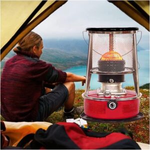 Bcofo Indoor/Outdoor Kerosene Stove Heater，Convection Kerosene Heaters with Portable Handle, Smoke- and Fuel-efficient， for Indoor and Outdoor, Camping and Fishing
