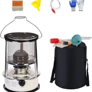 Bcofo Kerosene Stove,Kerosene Space Heaters,Kerosene Heaters for Indoor Use,with Stove Bag, Portable Handle,for Heating, Boiling Water, Cooking (Color : White)